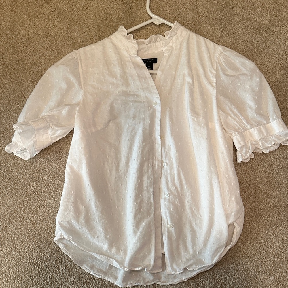 Ann Taylor White Blouse